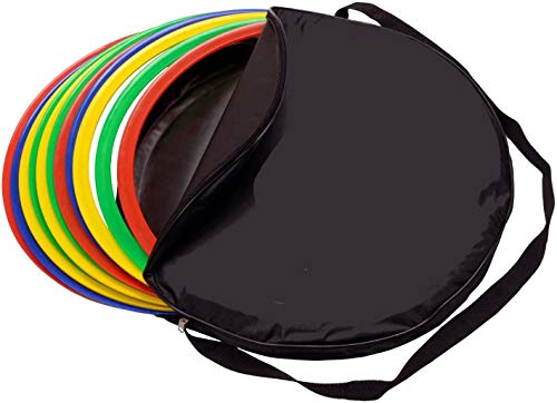 Taktifol Koordinationsringe-Set 12 Ringe inkl. Tasche | Training für Fußball | Agility für Hunde | Home Training | Training zu Hause