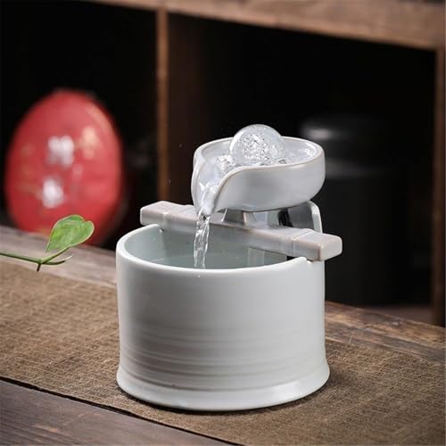 Fontaine de table en céramique pour salon et bureau zen
