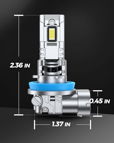 Image of Marsauto M3A series fog lights 9005+H11 white light, 90000LM 800% Bright 6500K Cool White 60000+ Hours, 5 Min Plug-N-Play, 4-pack