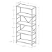 Walker Edison Furniture Company 4 Tier Open Shelf Rustic Wood Metal Bookcase Tall Bookshelf Storage Home Office