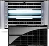 Catchmaster Vector Plasma Grilled Light Trap, UV Light Fly Traps, Gnat Traps for House Indoor, Shatterproof Bulbs, UV Lamp Insect Killer, Bug Light for Commercial Kitchen, Warehouse & Restaurants
