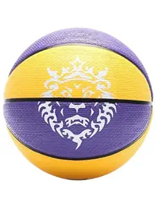 Nike Playground 8P 2.0 L James Deflated Basket Ball (Court Purple/Amarillo/Black/White, Size : 7)