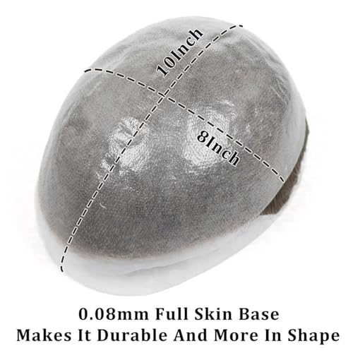 Toupets homme pour masquer la calvitie avec une base PU confortable
