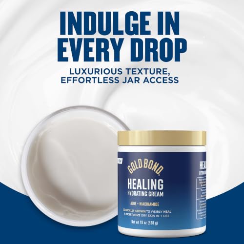 Gold Bond Healing Hydrating Body & Face Cream Jar 19oz - image 3