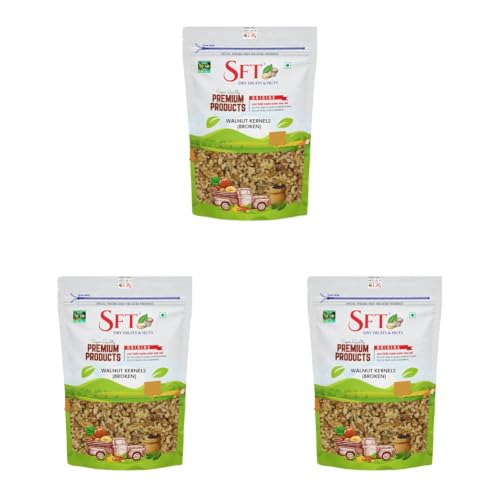 Image of SFT Walnut Broken Kernels California | 500 g | Walnuts Without Shell, Akhrot, Dry Fruits, 100% Natural Akhrot, Rich in Proteins & Antioxidants (Pack Of 3)