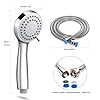 Waterbesparende douchekop met 3 soorten hogedrukstraal met 1,5 m slang en teflonband - Afbeelding 5