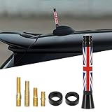 TOMALL Car Antenna Decoration Compatible with Mini Cooper Antenna Cover Union Jack Antenna Replacement for Cooper S Countryman Clubman Coupe Convertible or Roadster Accessories for Car (Red Flag)