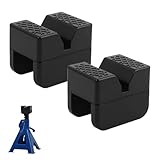 2PCS Pinch Weld Jack Pad,Thickened Rubber Jack Stand Pads for Lifting Points Cushioning and Non-Slipping,Universal Pinch Weld Jacks Adapter with Load-Bearing Range of 2 to 4 Ton