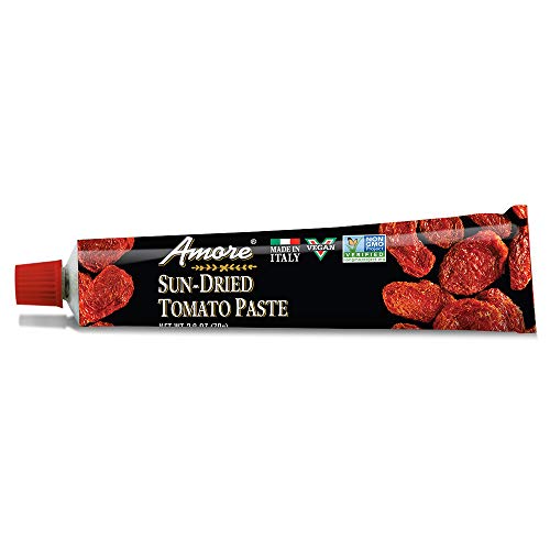 Amore Vegan Sun Dried Tomato Paste In A Tube - Non Gmo Certified And Made In Italy (Pack Of 6) #TOP3
