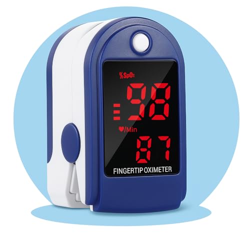Oxímetro de Dedo Digital Medidor Pulsação e Saturação de Oxigênio...