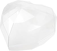 Vista 1 de NOLITOY Caja de acrílico transparente con tapa, caja de almacenamiento de dulces en forma de corazón, caja de embalaje para boda, cumpleaños