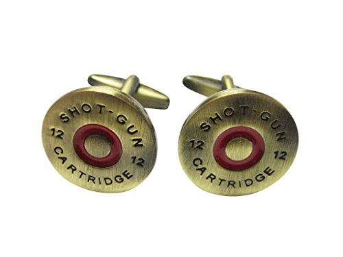 Kiola Designs Brass Toned Shotgun Shell Cufflinks #TOP13