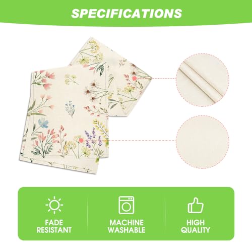 Artoid Mode Flowers Floral Summer Table Runner, Seasonal Spring Fall Kitchen Dining Table Decoration for Home Party 13x72 Inch - Image 6