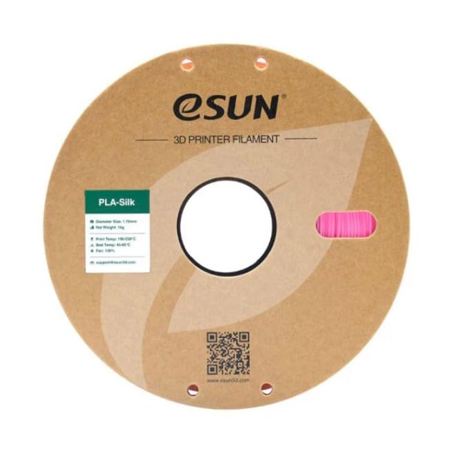 Image of eSUN 1.75mm Silk PLA 3D Printing Filament Pink, Net Weight-1Kg
