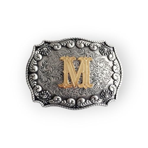 Original Western Initial Letter M Belt Buckle Gurtelschnalle (Make Your Own Design With Pictures)