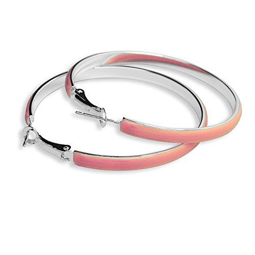 Preisvergleich Produktbild Creolen Huggie silber, Farbe:peach