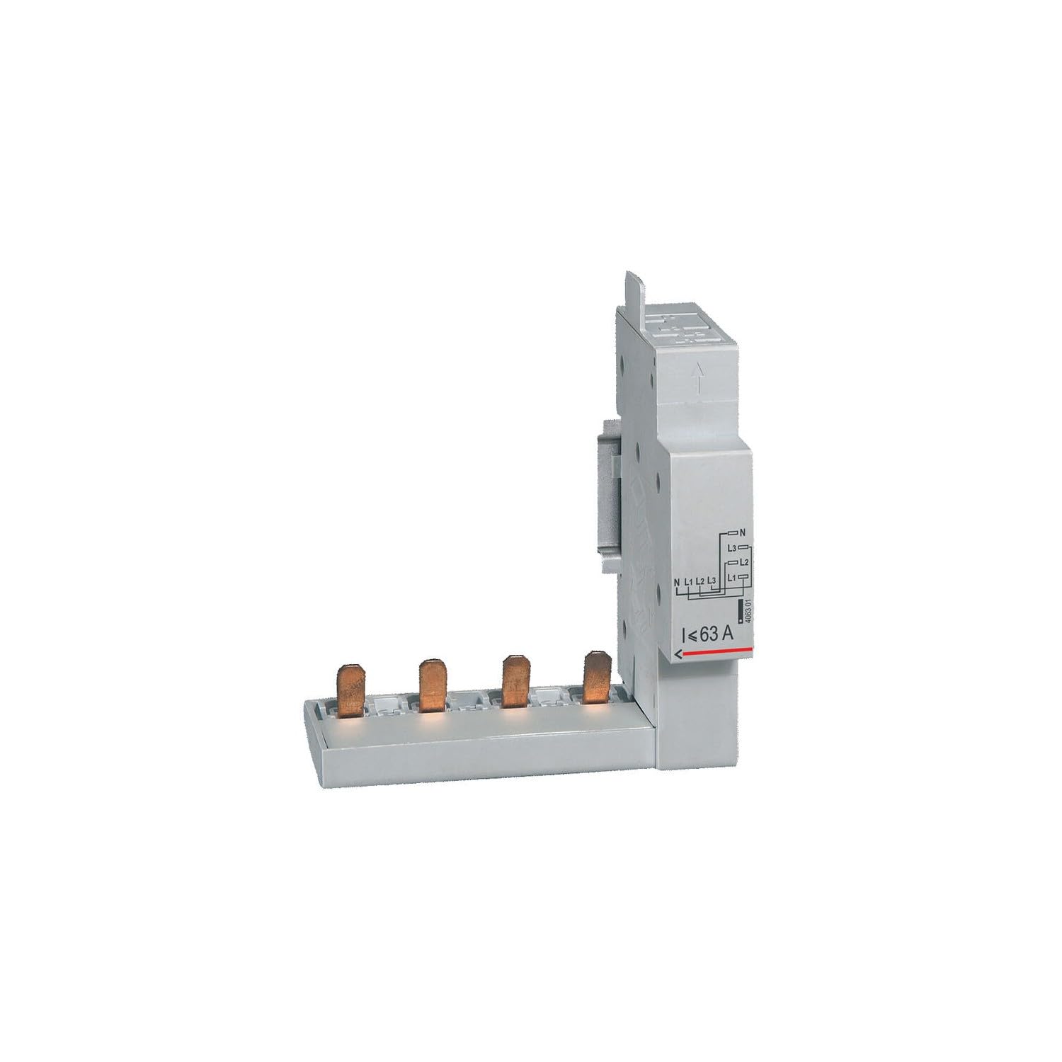 Module de raccordement par peigne pour DX³, DX³-​ID et DX³-​IS - à borne automatique - 4P jusqu'à 63A - 1 module