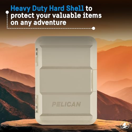 Image of Pelican MagSafe Wallet for iPhone - Heavy Duty MIL-STD Snap-On Phone Magnetic Wallet and Phone Card Holder - Detachable and Slim Hard Case for iPhone 17 Pro Max /16 Pro Max /15 /14 /Pixel 10- Desert Tan