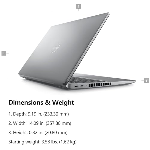 Image of Dell Latitude 5550 15 Business AI Laptop, 15.6 inch FHD Computer, Intel Ultra 7 155U (Beat i7-1355U), 32GB DDR5 RAM, 1TB PCIe SSD, WiFi 6, Backlit Keyboard, Fingerprint Reader, Windows 11 Pro
