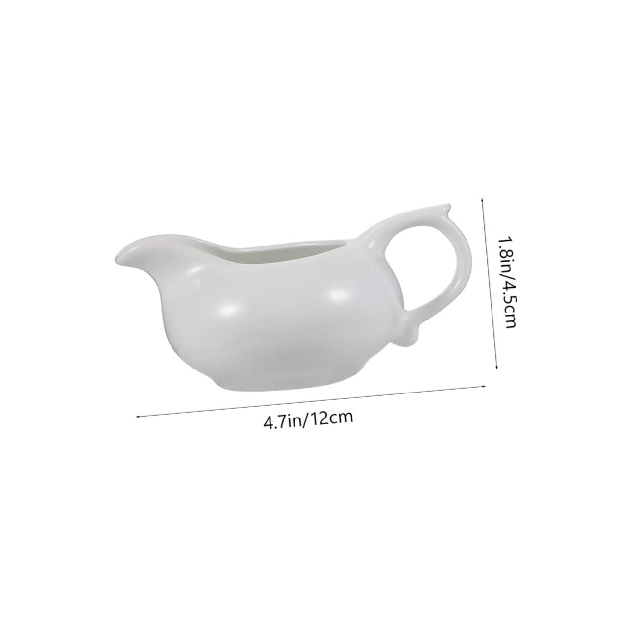PRETYZOOM 2pcs Sauce Bucket Porcelain Sauce Boat Gravy Pitcher Gravy Container Gravy Server Gravy Boat with Lid Sauce Containers Gravy Boats Gravy Saucer Sauce Dispenser White Ceramics