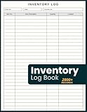 Inventory Log Book: Simple Business Inventory Tracker Log Sheets Book For Small Business and Personal Use - Stock Record Notebook for Tracking Products, Supplies & Equipment