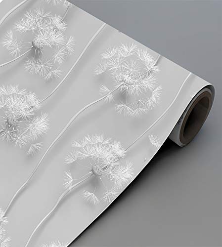 Papel de Parede Adesivo Blackout Autocolante Efeito 3D Flor Dente de Leão Decoração Sala Quarto 3 Me