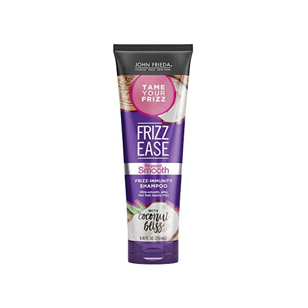John Frieda Frizz Ease Beyond Smooth Frizz-Immunity Shampoo, Anti-Humidity Shampoo, Prevents Frizz, 8.45 Ounces, with Pure Coconut Oil