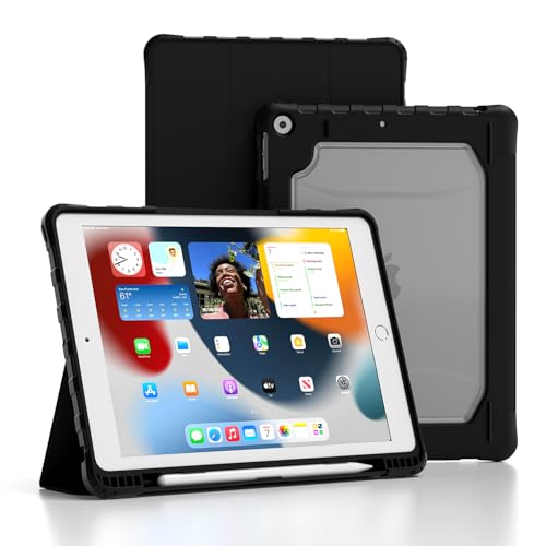 Coque iPad 9e génération antichoc 10.2 pouces avec étui magnétique rigide