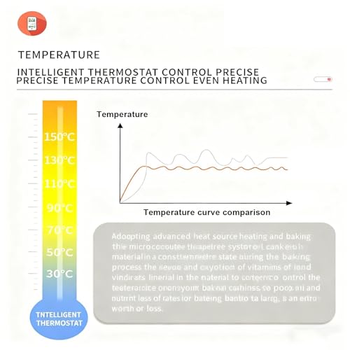 Suszarka do herbaty, elektryczna suszarka do żywności z pilotem, podstawa ze stali nierdzewnej i klatka bambusowa, regulowana temperatura, do suszenia herbaty i warzyw (Red)