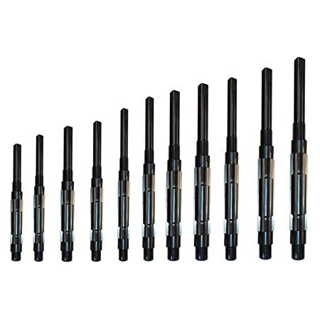 Lot De 9 Alésoirs Droits Professionnels Précision H8 - Diamètres 3 à 16 Mm, Acier Outil 9 CrSi