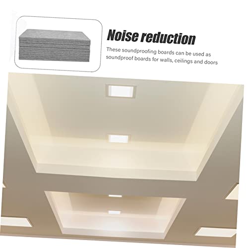 YARNOW 12Pcs paneles acústicos para insonorización con alta densidad y absorción de sonido, fáciles de instalar, aislamiento flexible para grabación, teatros en casa y oficinas miniatura 3
