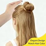 Teenitor 20Pcs Spiral Bobby Pins, Spiral Hair Pins Spin Pins for Hair, Hair Bun Maker, Hair Twist Bobby Pins for Buns Dance Accessories with 10 Hair Ties, Blonde - Image 5