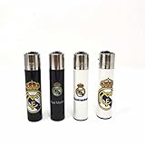  1 Lote de 4 mecheros Clipper Oficial de Real Madrid OS. Recargables. Nuevos.