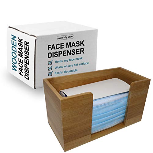 Essentially Yours Bamboo Face Mask Dispenser | Open Wooden Mask Box For Storing And Dispensing Personal Face Masks #TOP6