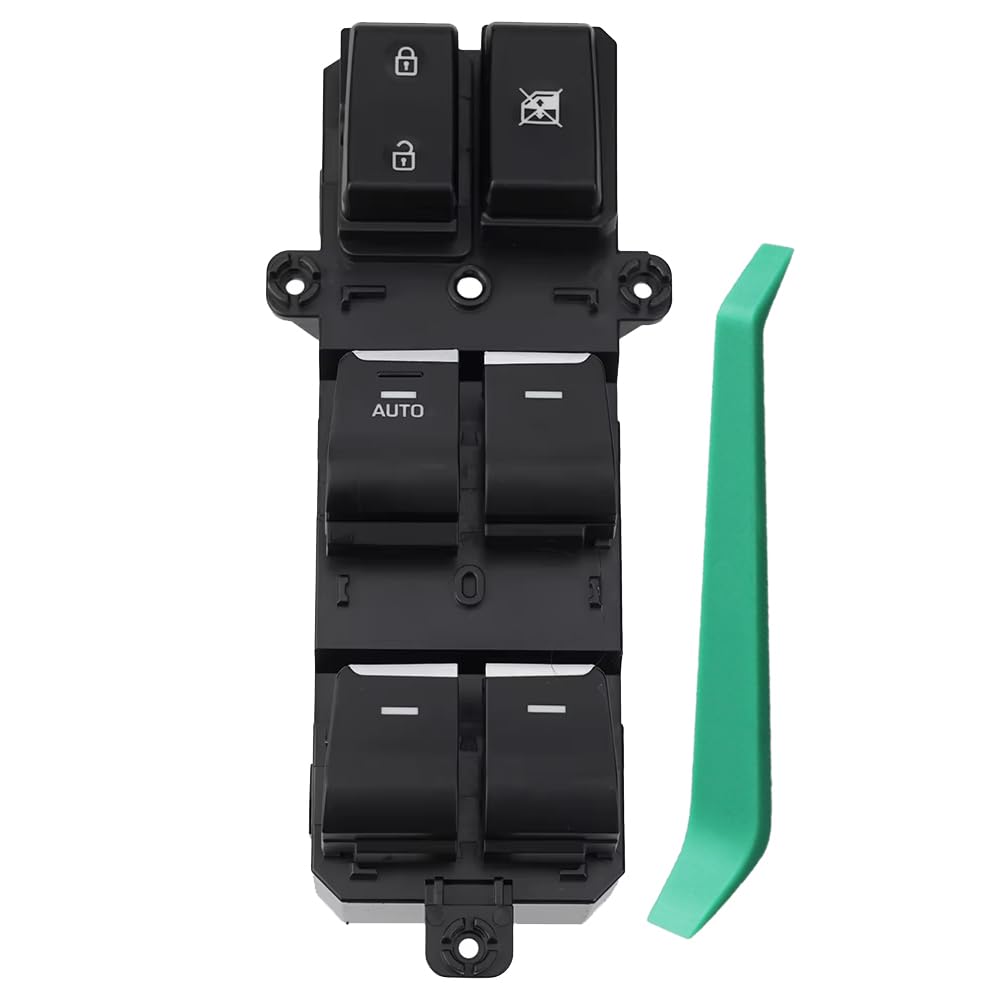 93571-D3000 Master Power Window Switch Front Driver Side 18Pins fit for Hyundai Tucson 2016 2017 2018 Replace 93570-D3000, 93571-D3040, 93571D3000, 93570-D3061, 93573-D3020 with Crowbar