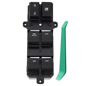 93571-D3000 Master Power Window Switch Front Driver Side 18Pins fit for Hyundai Tucson 2016 2017 2018 Replace 93570-D3000, 93571-D3040, 93571D3000, 93570-D3061, 93573-D3020 with Crowbar