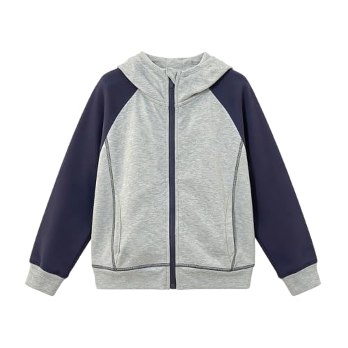 Sweatshirt zippé enfants en polaire idéale pour l'école et les sorties d'hiver en famille