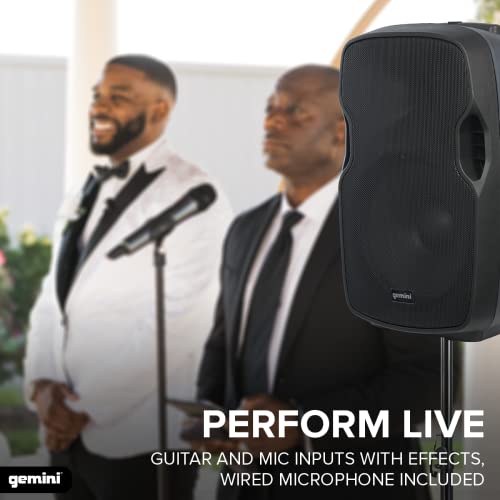 Gemini Sound As-15Togo Active 2000 Watts 15" Inch Woofer Wireless Battery Powered Portable Stand Mountable Bluetooth Rollable Pa Tailgating Speaker Dj Booth Monitor On Wheels #TOP4