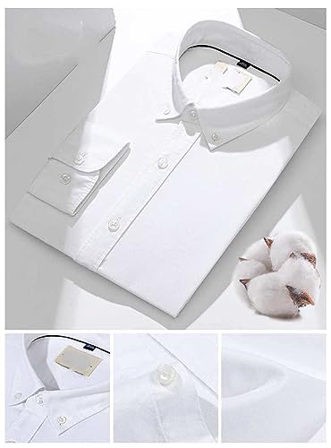Chemise Oxford en coton doux premium coupe regular classique hommes - 5