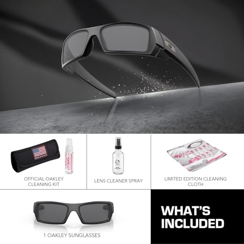 Image of Oakley GASCAN OO9014 Rectangle Shape Sunglasses With Official Eyewear Kit | Men's Sunglasses