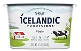 Icelandic Provisions Plain Skyr Yogurt, 5.3 Ounce (Pack of 12)