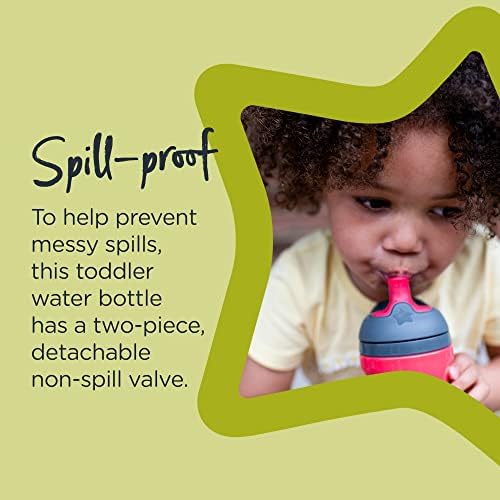 Tommee Tippee Insulated Sportee Water Bottle for Toddlers, Spill-Proof, 260ml, 12m+, Pack of 2, Purple and Raspberry