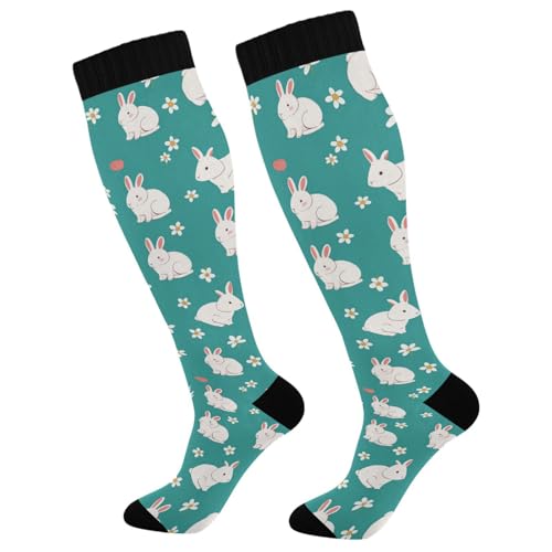 Image of Wusikd Cats Compression Socks for Women and Men Circulation Cute Long Socks for Athletic Running 1