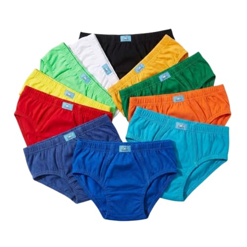 Kit 10 Cueca Infantil Masculina 100% Algodão Com Forro Macia Confortável | 100% Algodão, Forro Interno