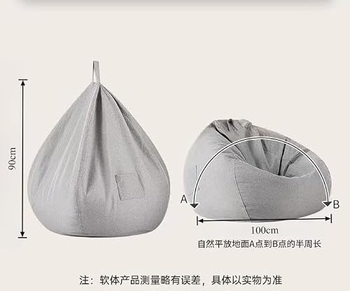 LIVIA ビーズクッション 座布団 怠け者ソファ 座椅子 豆袋 ビーズソファー 軽量 大人 子供 豆袋クッション ソファーベッド クッション シングルソファー カバー取り外し可能 移動便利 洗濯便利 (イエロー,L)