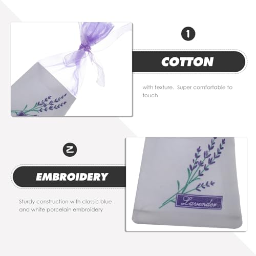 30 Bolsitas de Algodón para Aromas Lavanda miniatura 6