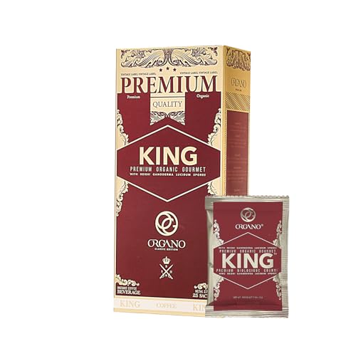ORGANO King of Coffee, 100% Certified Ganoderma Lucidum (25 Sachets)