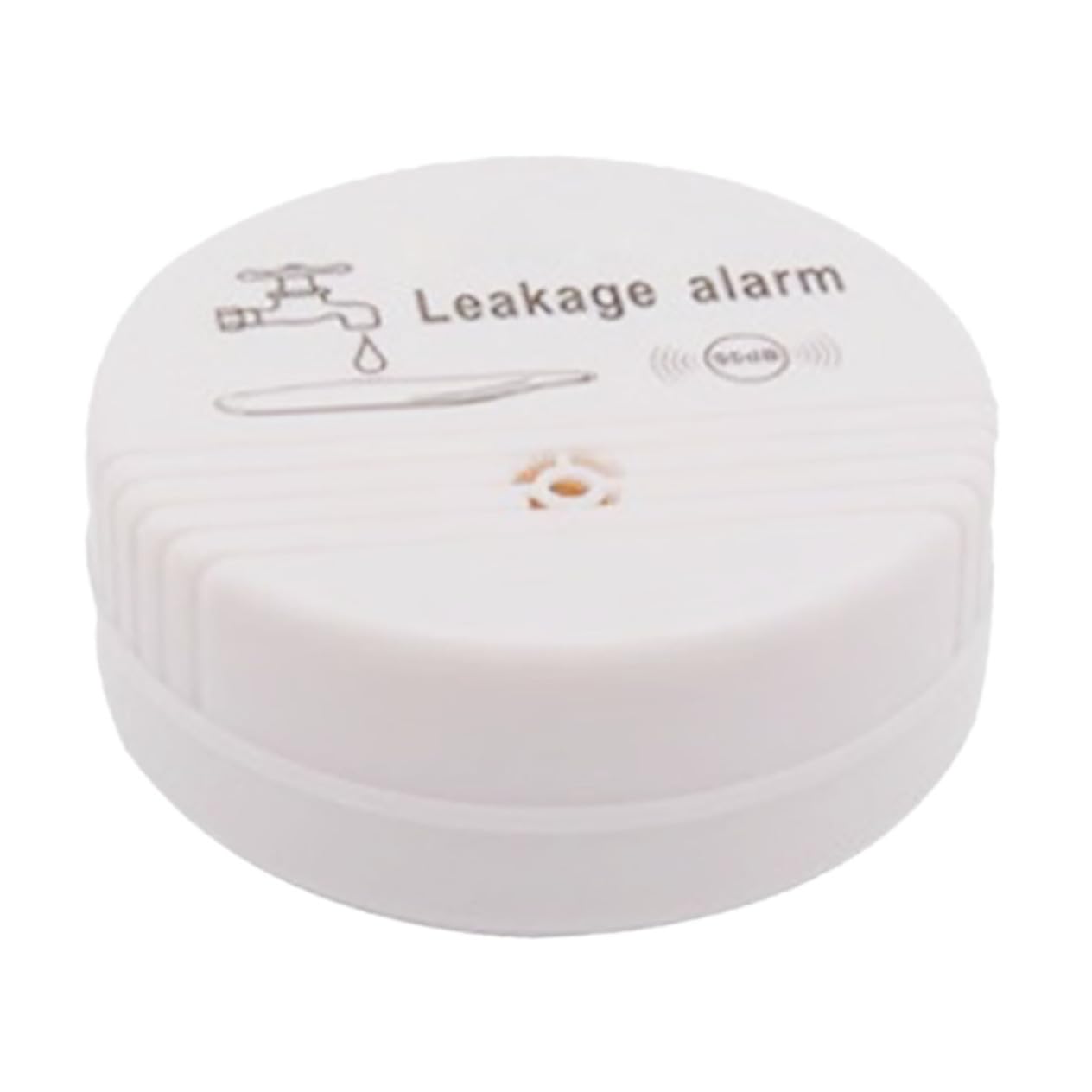 NUOBESTY 4 Stück Alarm für Wassereintauchen Sensor Lecksucher Wassermelder für Keller Wasserlecksalarmer Nässealarm Wasserstandsüberwachung Überlaufalarm Lecksuchgeräte Abs