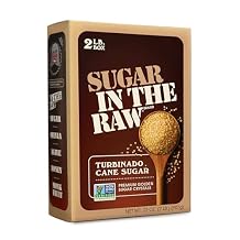 In The Raw Granulated Turbinado Cane Sugar, 2 lb Box, Pure, All-Natural Turbinado Sugar, Non-GMO Project Verified, Kosher, Vegan and Gluten Free