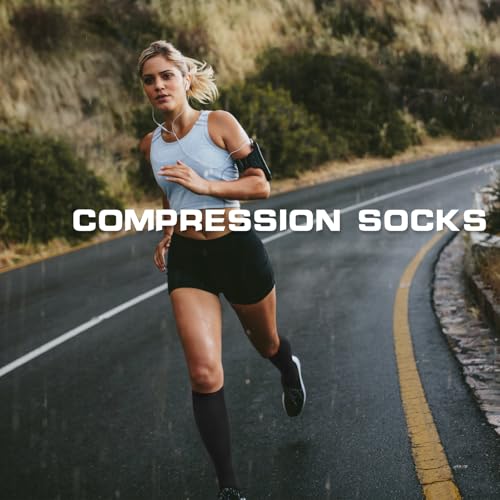 Plus Size Compression Socks for Women Men Wide Calf L/XL-5XL (15-20mmhg) Knee High Socks Support Compression Stockings for Nurses and Flying - Image 5